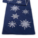 Blue & Silver Snowflake Table Runner - The Shops at Mount Vernon