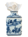 Blue & White Chinoiserie Square Tissue Box - The Shops at Mount Vernon