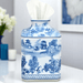 Blue & White Chinoiserie Square Tissue Box - The Shops at Mount Vernon