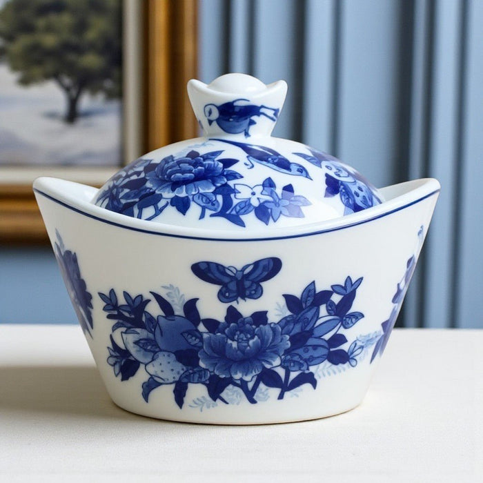 Blue & White Ingot Box - The Shops at Mount Vernon