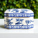 Blue & White Porcelain Cut Corner Box - The Shops at Mount Vernon