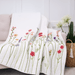 Botanical Embroidered Cotton Throw - The Shops at Mount Vernon
