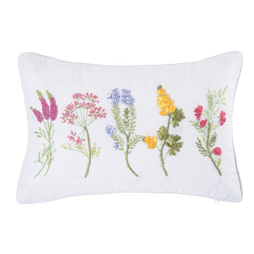 Botanical Ribbon Pillow - The Shops at Mount Vernon