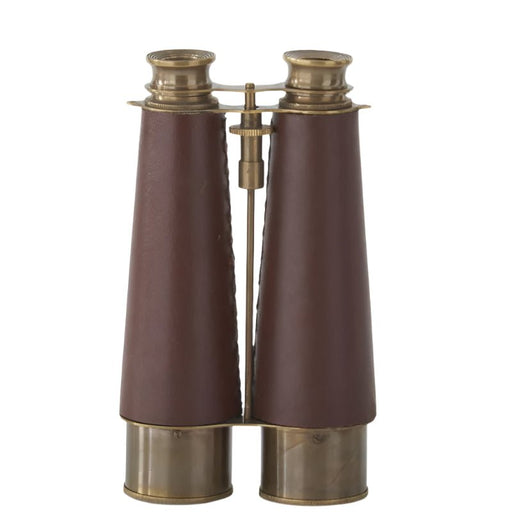 Brass and Brown Vegan Leather Binoculars - The Shops at Mount Vernon