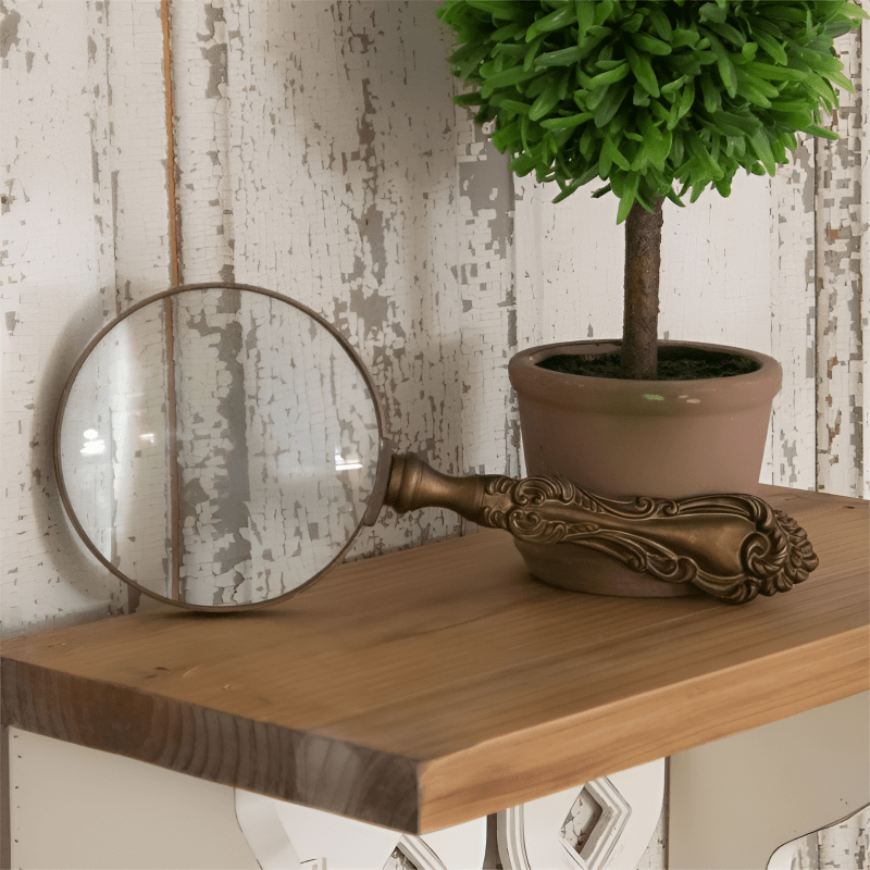 Brass Finish Magnifying Glass - The Shops at Mount Vernon