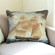 Brig Georgiana Ship Wool Pillow By Michaelian Home - The Shops at Mount Vernon