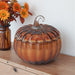 Brown Glass Pumpkin Candle – Fall Scents - The Shops at Mount Vernon