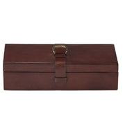 Brown Leather Suede Box - Assorted Sizes - The Shops at Mount Vernon