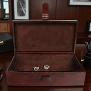 Brown Leather Suede Box - Assorted Sizes - The Shops at Mount Vernon