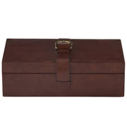 Brown Leather Suede Box - Assorted Sizes - The Shops at Mount Vernon