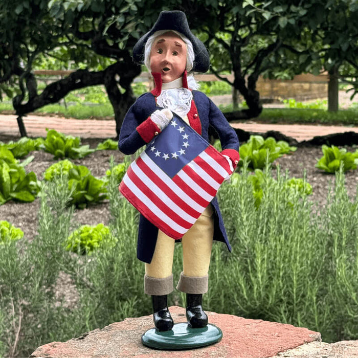 Byers' Choice George Washington with Flag Caroler - The Shops at Mount Vernon