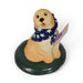 Byers’ Choice Retriever Dog with Flag - The Shops at Mount Vernon