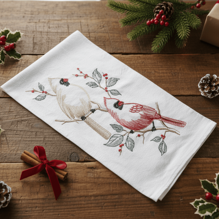 Cardinal Flour Sack Towel - The Shops at Mount Vernon