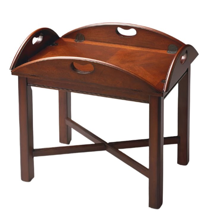 Carlisle Oval Wood Coffee Table - Cherry by Butler Specialty - The Shops at Mount Vernon