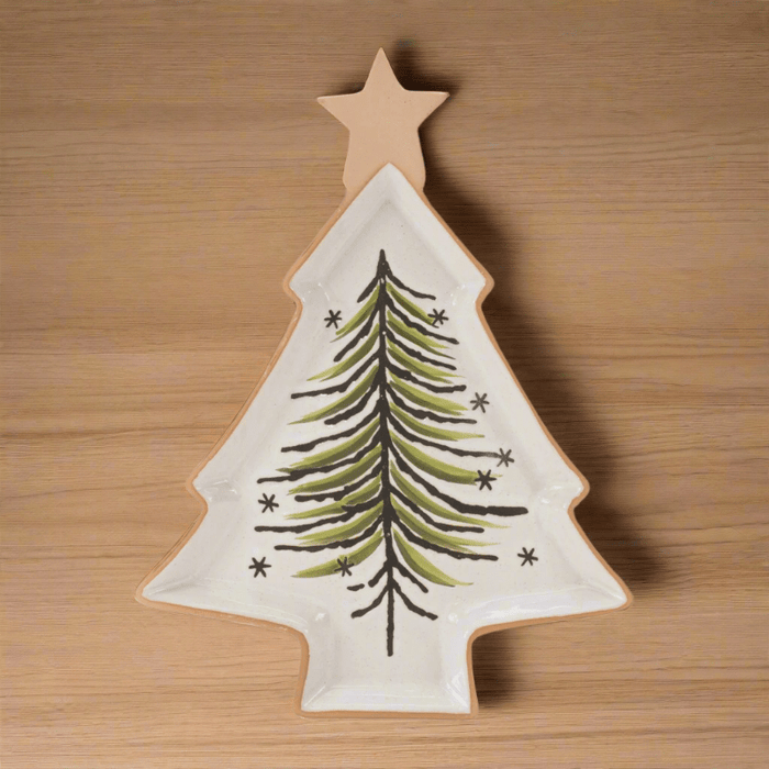 Ceramic Christmas Tree Tray - The Shops at Mount Vernon