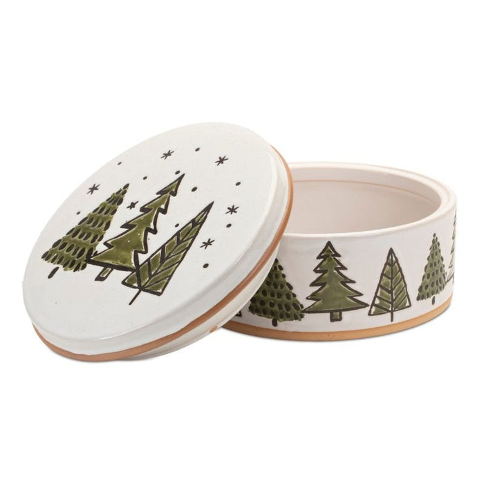 Ceramic Pine Tree Canister - The Shops at Mount Vernon