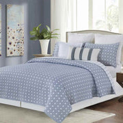 Chambray Star Coverlet Set Queen - The Shops at Mount Vernon