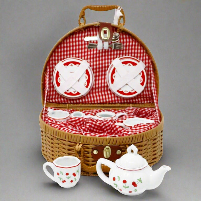 Cherry Mini Porcelain Tea Set - The Shops at Mount Vernon