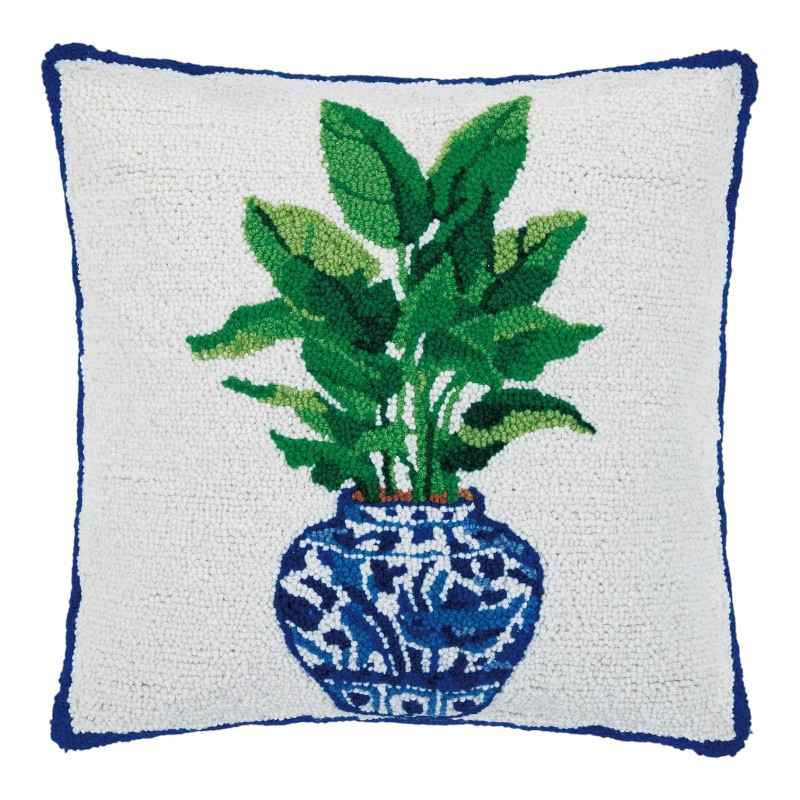 Chinoiserie Botanical Hook Pillow - The Shops at Mount Vernon