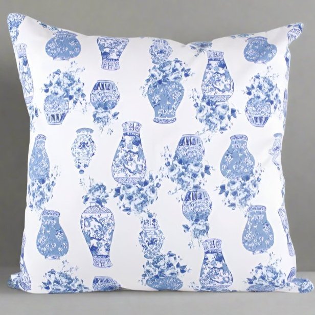 Chinoiserie Ginger Jar Pillow Cover - The Shops at Mount Vernon