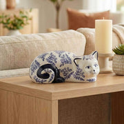 Chinoiserie Sleeping Cat Ceramic - The Shops at Mount Vernon
