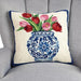 Chinoiserie Tulip Pillow - The Shops at Mount Vernon