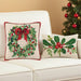 Christmas Wreath Hook Pillow - The Shops at Mount Vernon
