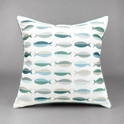 Coastal Fish Pillow - Indoor Outdoor Pillow - The Shops at Mount Vernon