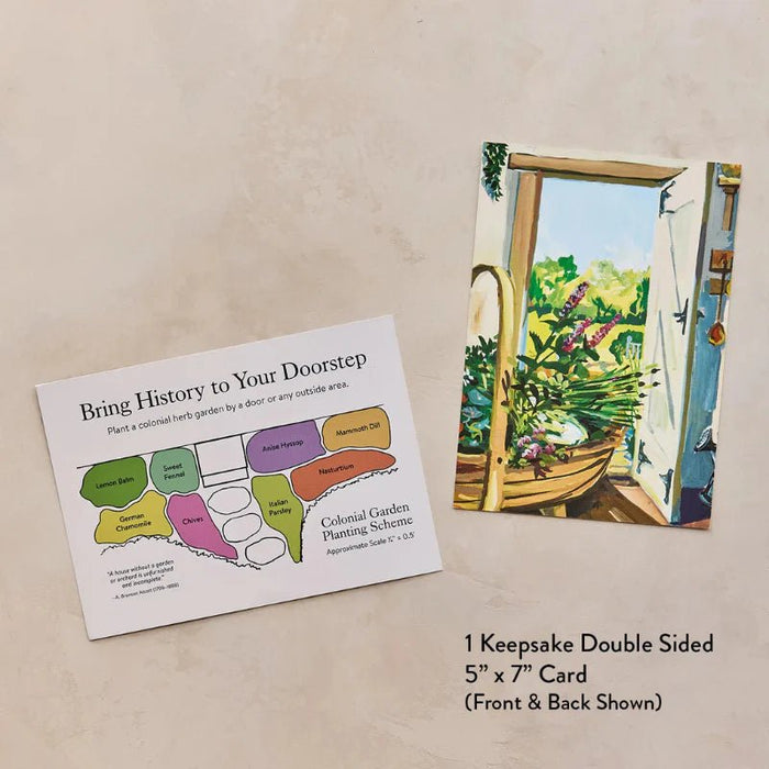 Colonial Dooryard Herb Garden Seed Kit – America’s 250th Anniversary - The Shops at Mount Vernon