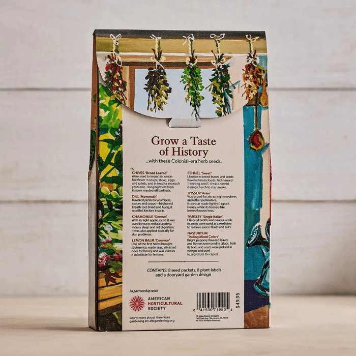 Colonial Dooryard Herb Garden Seed Kit – America’s 250th Anniversary - The Shops at Mount Vernon