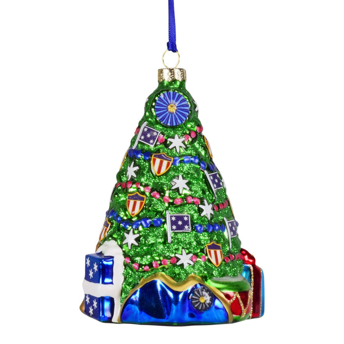 Commander in Chief Blown Glass Ornament - The Shops at Mount Vernon