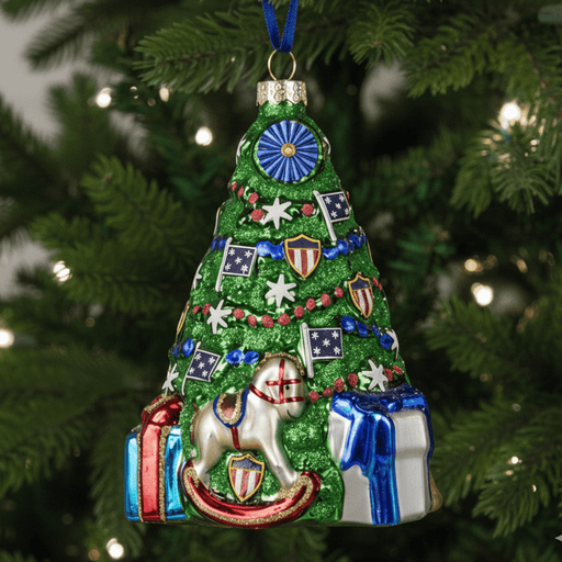 Commander in Chief Blown Glass Ornament - The Shops at Mount Vernon
