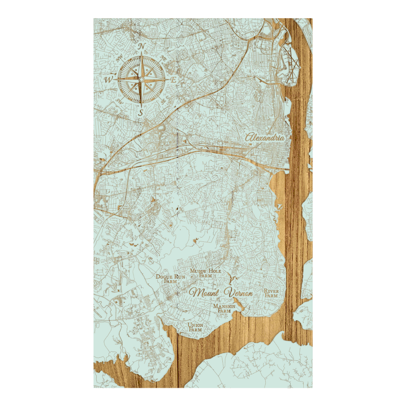 MAP ENGR SEA MINI MV & POTOMAC RIV 7.25"x12"