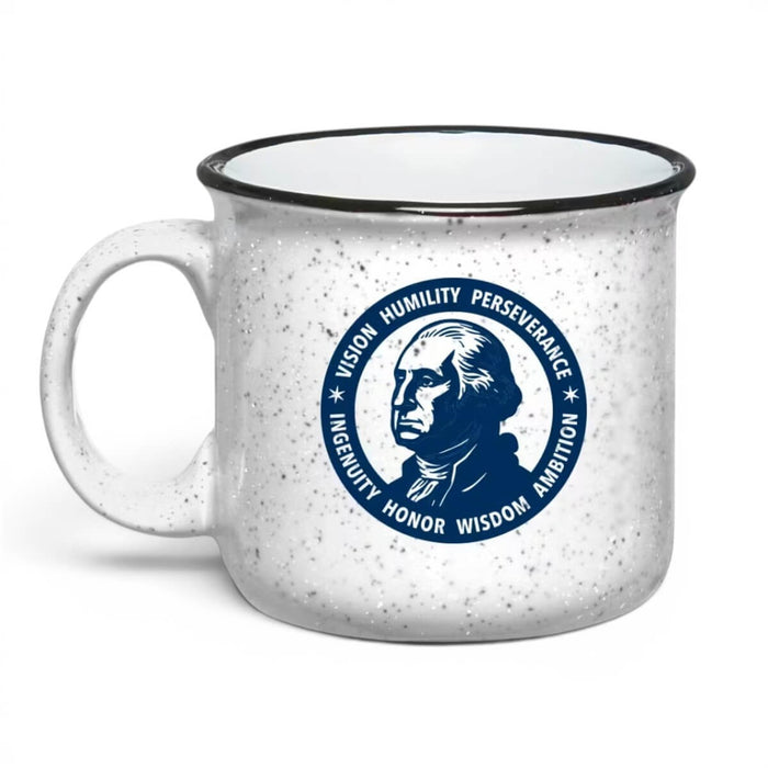 George Washington Seven Attributes Campfire Mug