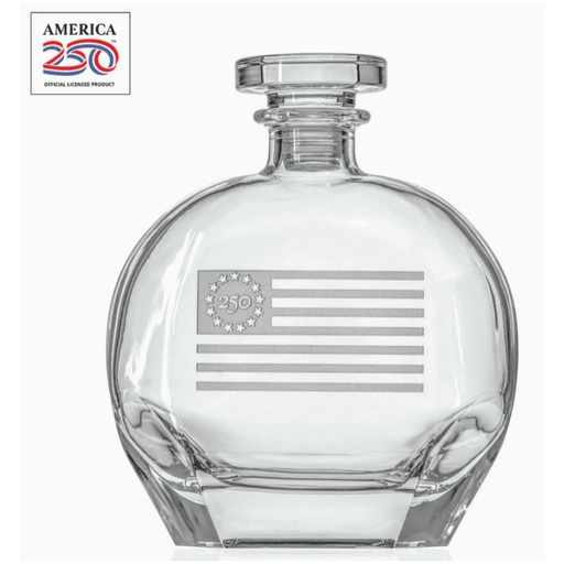 Decanter Whiskey Betsy Ross Flag 23oz - The Shops at Mount Vernon