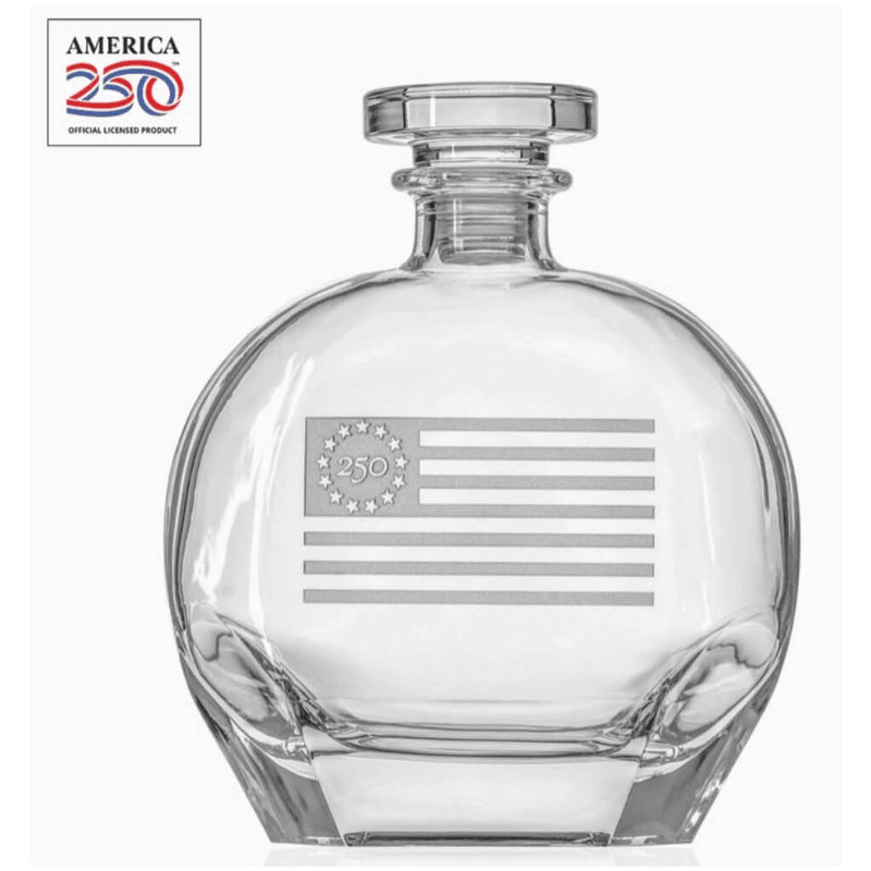Decanter Whiskey Betsy Ross Flag 23oz - The Shops at Mount Vernon