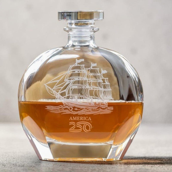 Decanter Whiskey Tall Ship America 250 23oz - The Shops at Mount Vernon