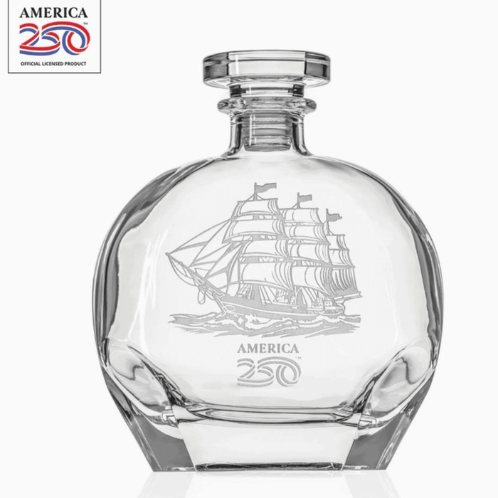 Decanter Whiskey Tall Ship America 250 23oz - The Shops at Mount Vernon