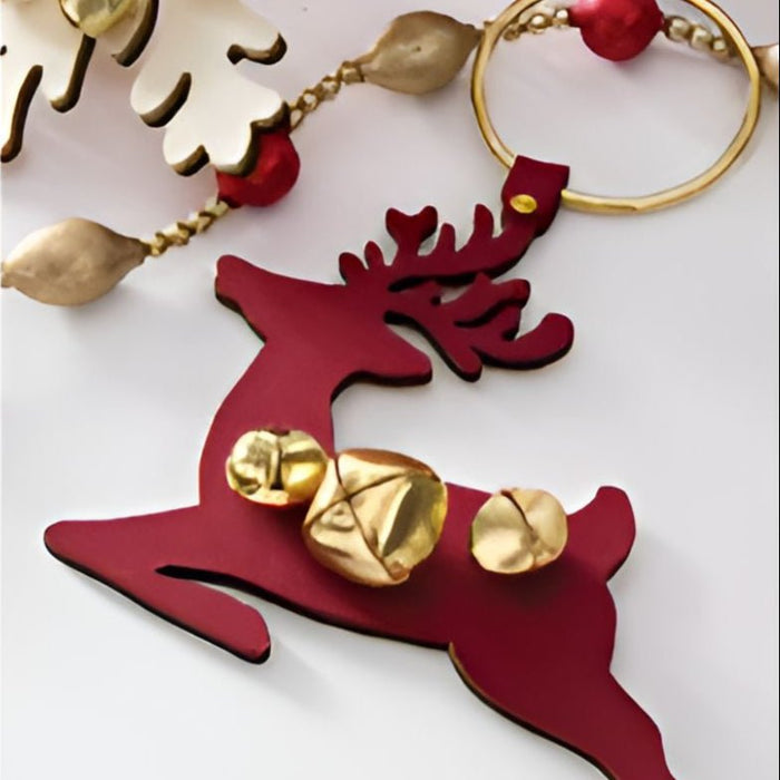 Deer Hanger With Bells - Assorted Colors - The Shops at Mount Vernon