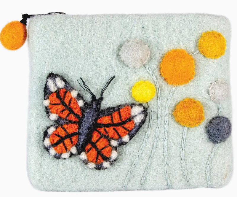 Coin Purse Monarch Butterfly