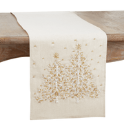 Embroidered Christmas Tree Runner - The Shops at Mount Vernon