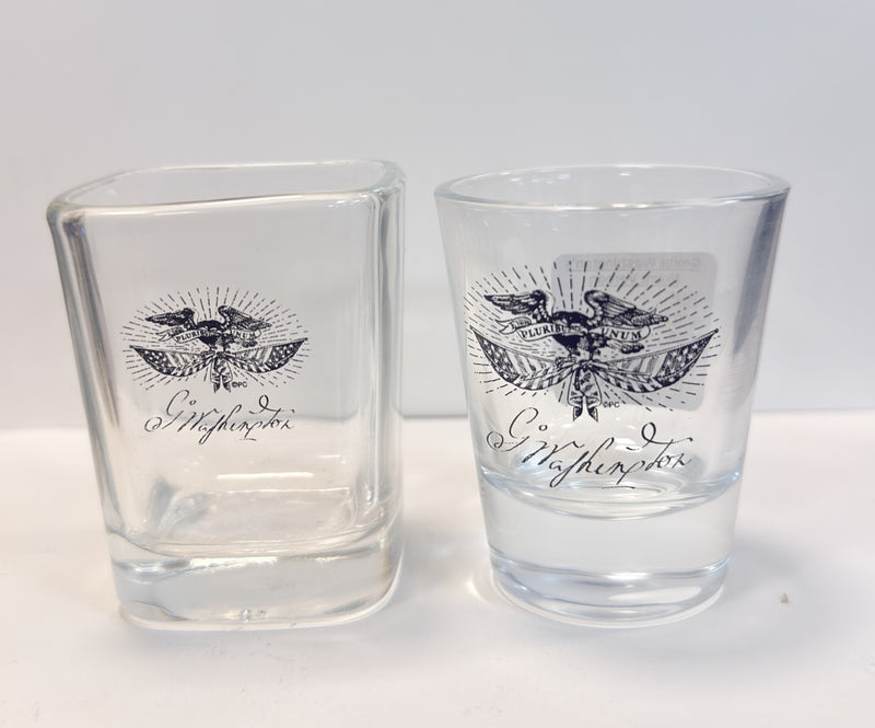 Shot Glass Patriotic Eagle (Square)