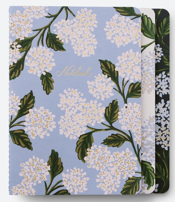 Notebooks S/3 Hydrangea