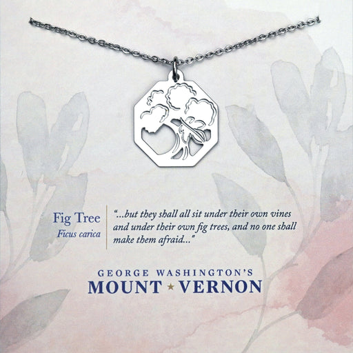 Fig Leaf Tree Pendant Necklace - The Shops at Mount Vernon