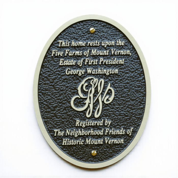 Five Farms Neighborhood Friends Commemorative Plaque - The Shops at Mount Vernon