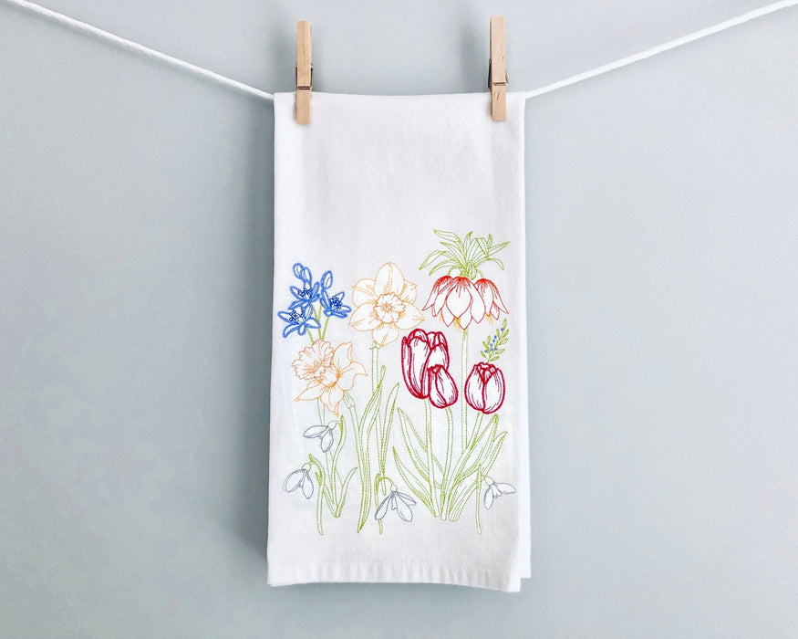 Floral Four Sack Towel Set/Three - The Shops at Mount Vernon