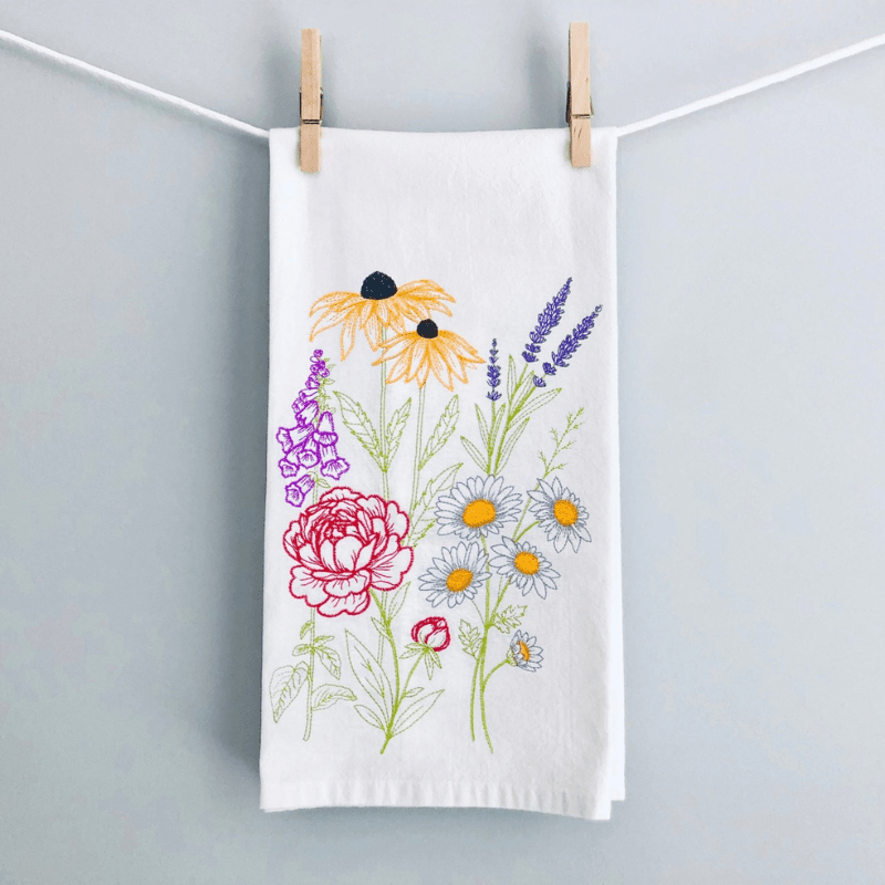 Flour Sack Towel - Perennial - The Shops at Mount Vernon