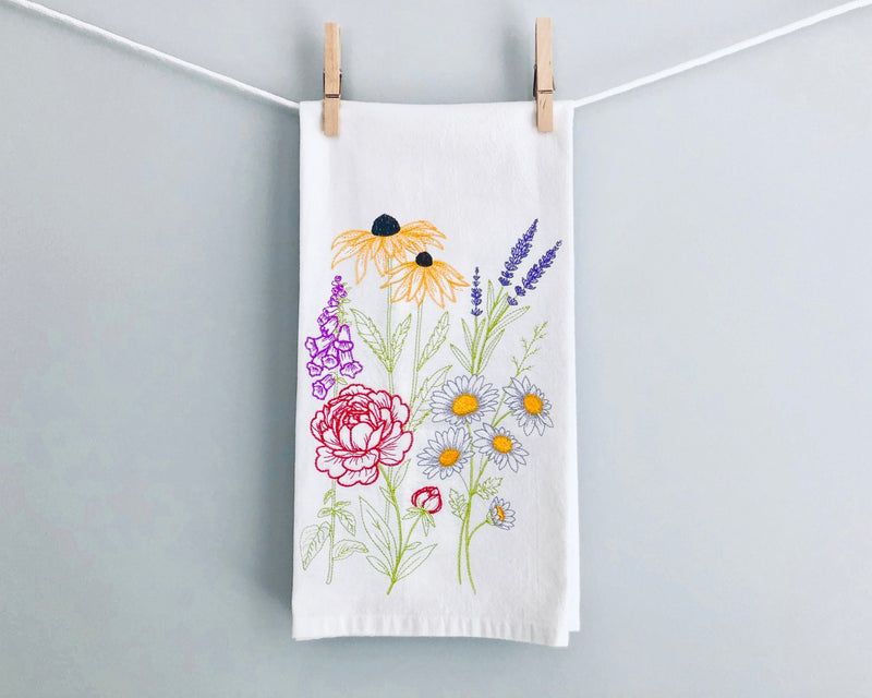Flour Sack Towel - Perennial - The Shops at Mount Vernon