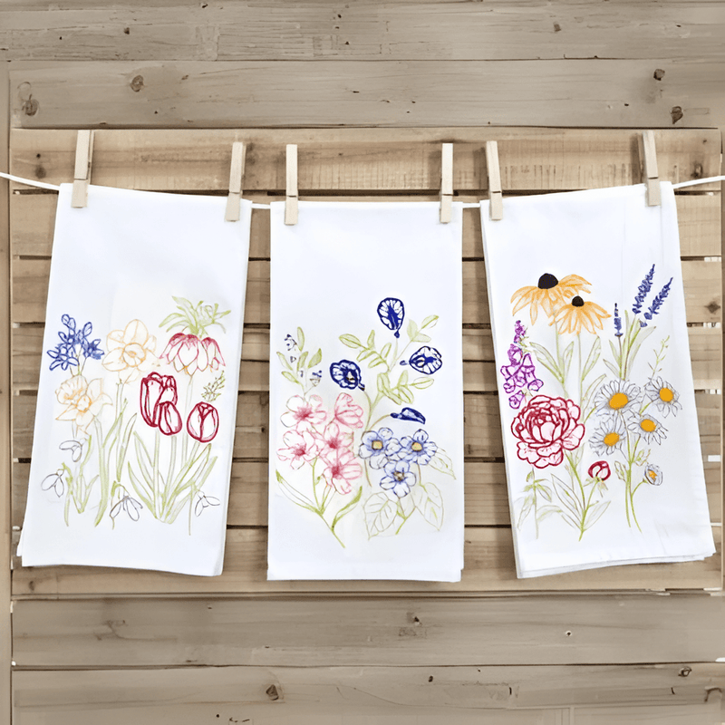 Flour Sack Towel Set/Three - The Shops at Mount Vernon