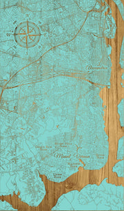 FP2075 - Mount Vernon, VA Engraved Map (Collective) - The Shops at Mount Vernon
